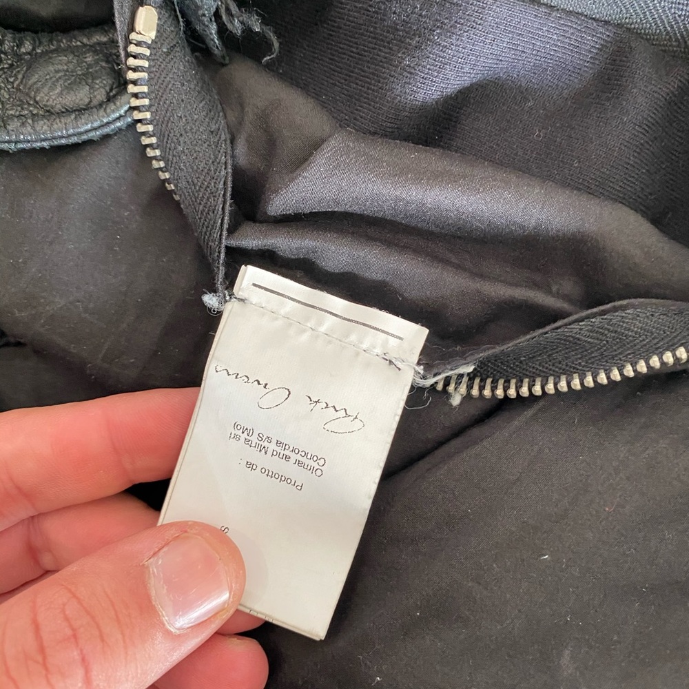 Rick Owens leather jacket - Picture 2 of 5